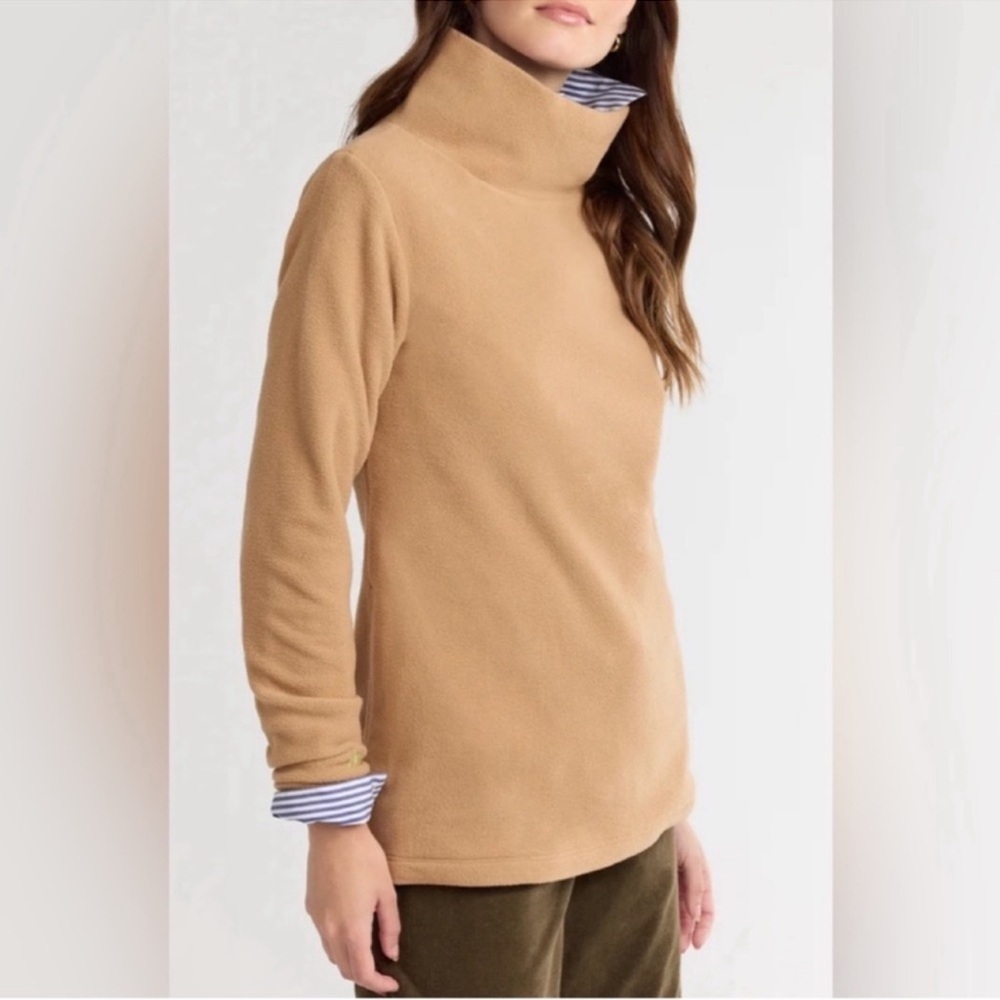 Dudley Stephens Cobble Hill Turtleneck Vello Fleece Size Small